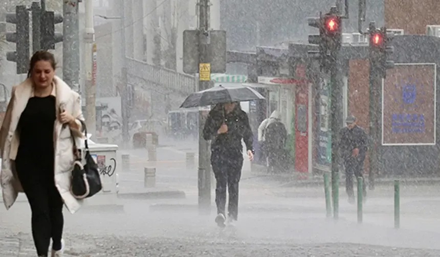 Bursa'ya Meteoroloji'den kuvvetli sağanak uyarısı!
