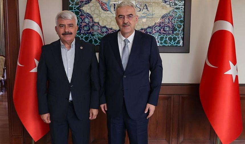 Kocaeli Milletvekili Hülagü Bursa Valisi Erol Ayyıldız’a ziyaret etti