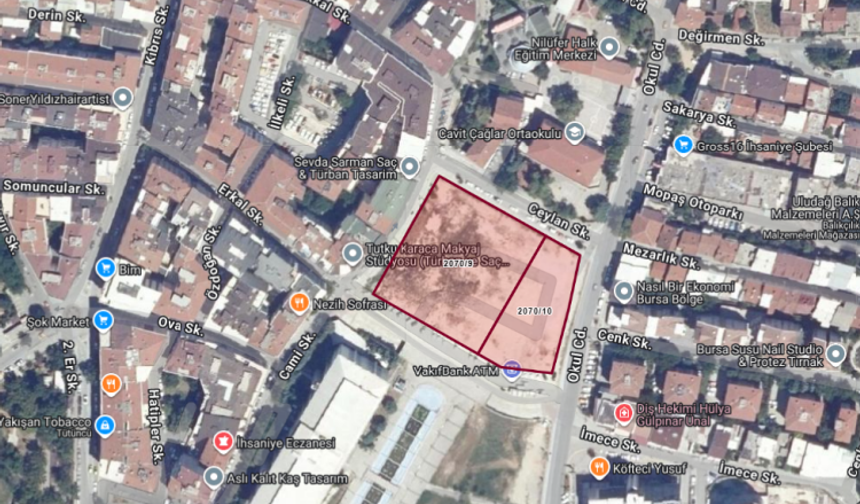 Bursa’nın tarihi Muradiye Mahallesi’nde dikkat çeken imar değişikliği
