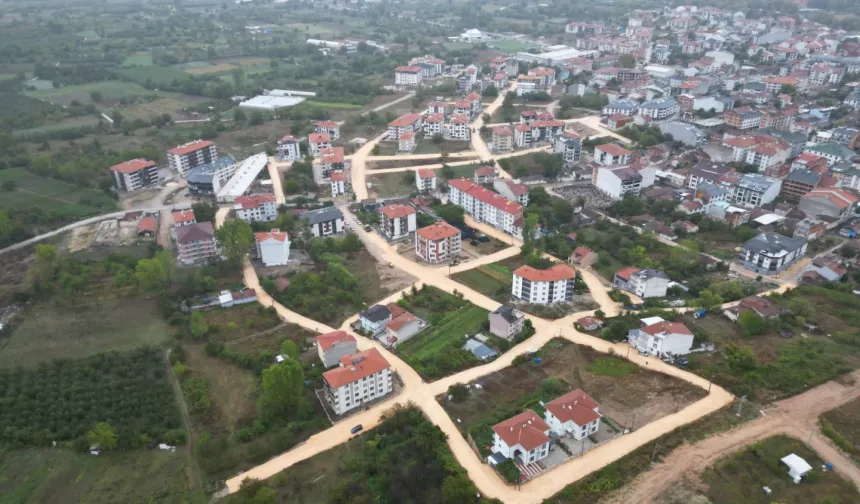 İnegöl’de yeni yapılaşma bölgesine 4 kilometrelik yol çalışması