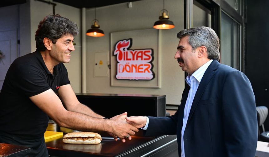 Esnafları ziyaret eden Başkan Yılmaz: “Yıldırım’ı birlikte büyütüyoruz”