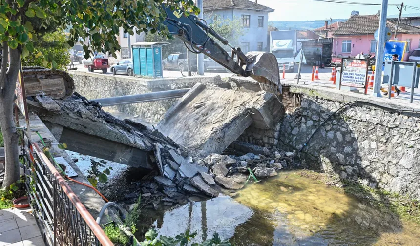 Bursa'da yıllardır beklenen köprü çalışması başladı