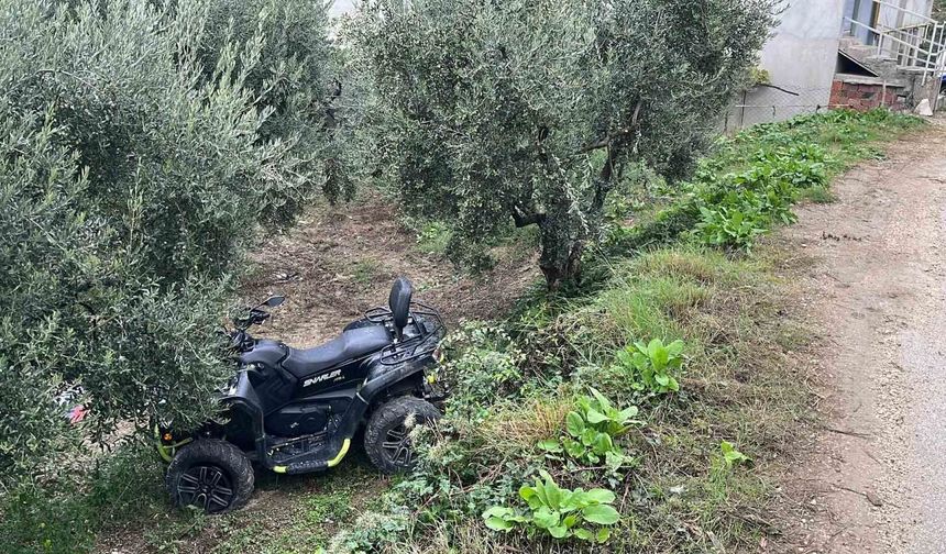 Bursa’da ATV bir anda tarlaya uçtu! Kazanın ayrıntıları araştırılıyor