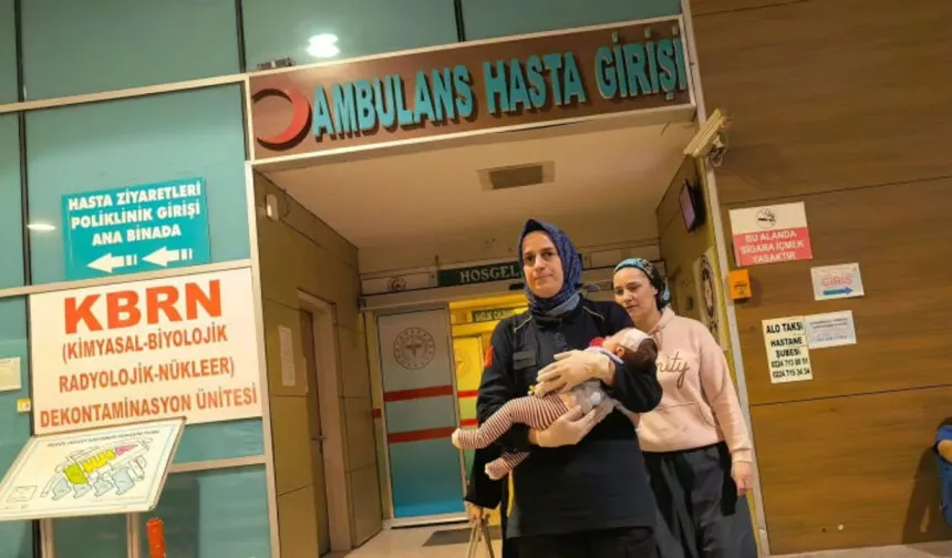 Bursa’da 2 aylık bebekten kahreden haber! Kanepeden düştü, beyin kanaması geçirdi