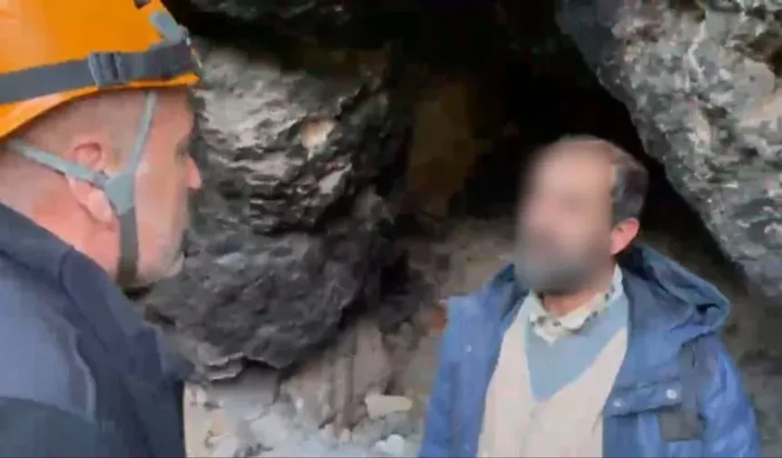 Bursa Uludağ’da ilginç karşılaşma! Yaşlı adam neden mağarada kalıyor?